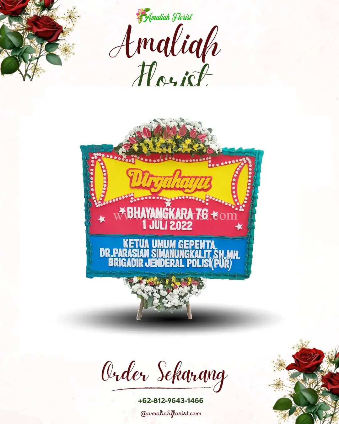 Papan Bunga HUT Ulang Tahun Jetiswetan